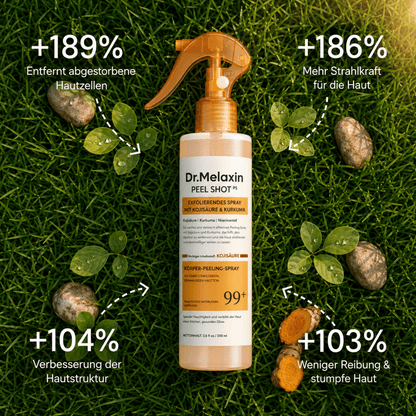 GlowPeel™ | Sanftes Körperpeeling mit Kojisäure & Kurkuma
